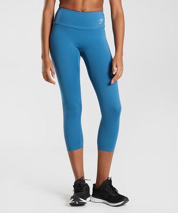 Dámské Legíny Gymshark Tréninková 7/8 Blankyt | CZ 4077OKI